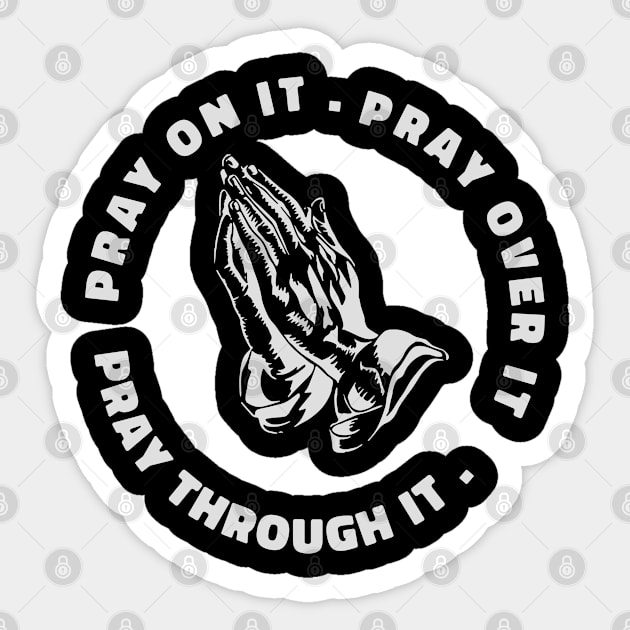 Prayer cool quote gift Sticker by NIKA13